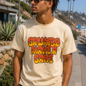 Crumbs Make A Cake Graphic T-Shirt – Cream